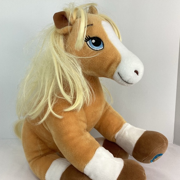 Build-A-Bear Other - Build A Bear Horses And Hearts Riding Club Palomino Pony 15" Plush Horse Toy